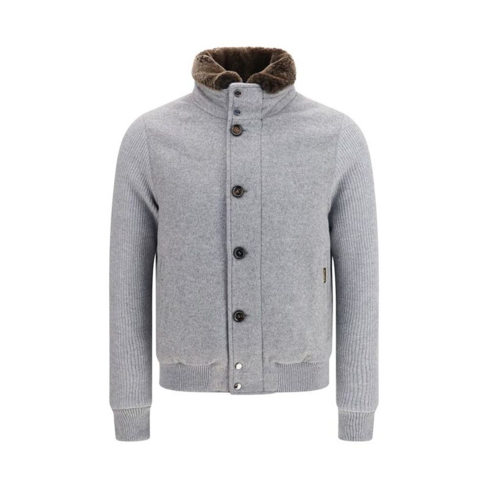 MooRER Gray Goose Down Full-Length Men's Jacket